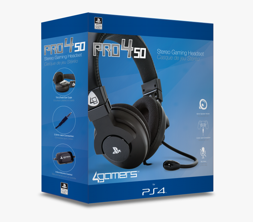 אוזניות גיימינג לסוני 4, HD Png Download