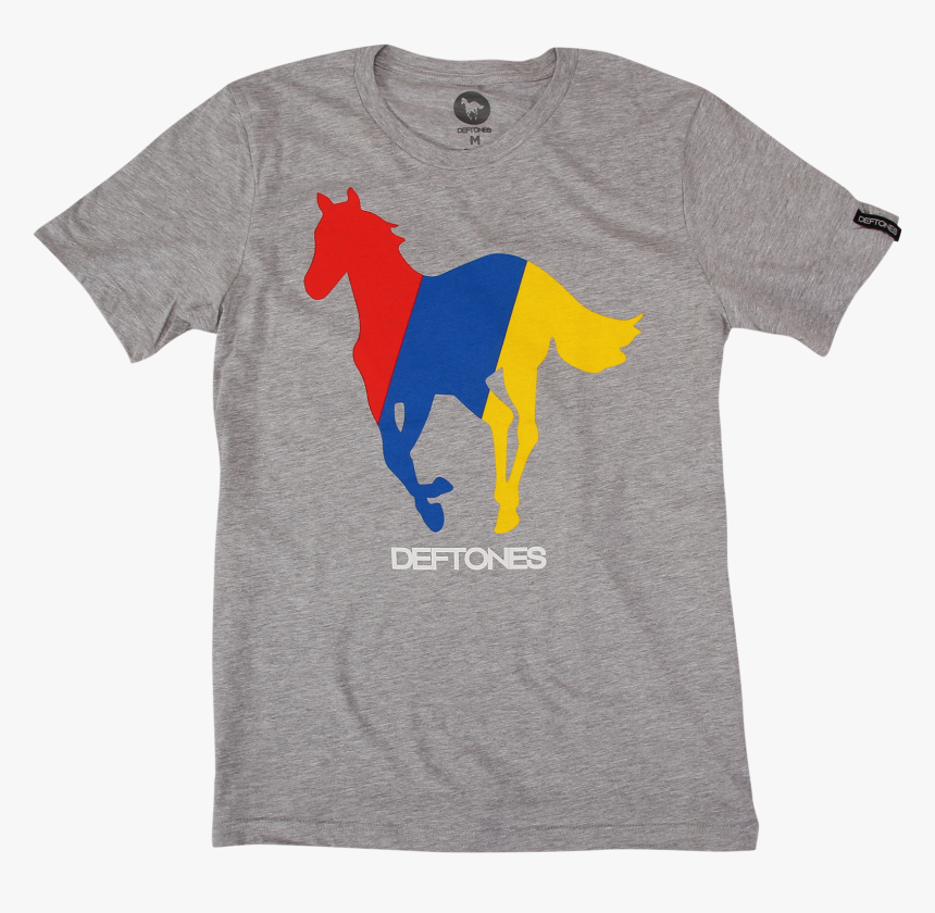 Technicolor Pony On Heather Grey T-shirt - Deftones Shirt, HD Png Download