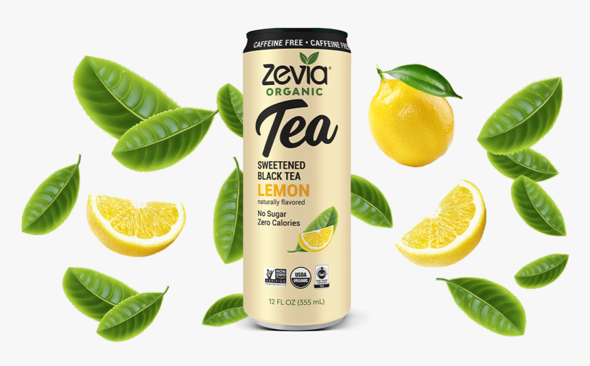 Caffeine Free Black Tea Lemon - Zevia Passionfruit Tea, HD Png Download