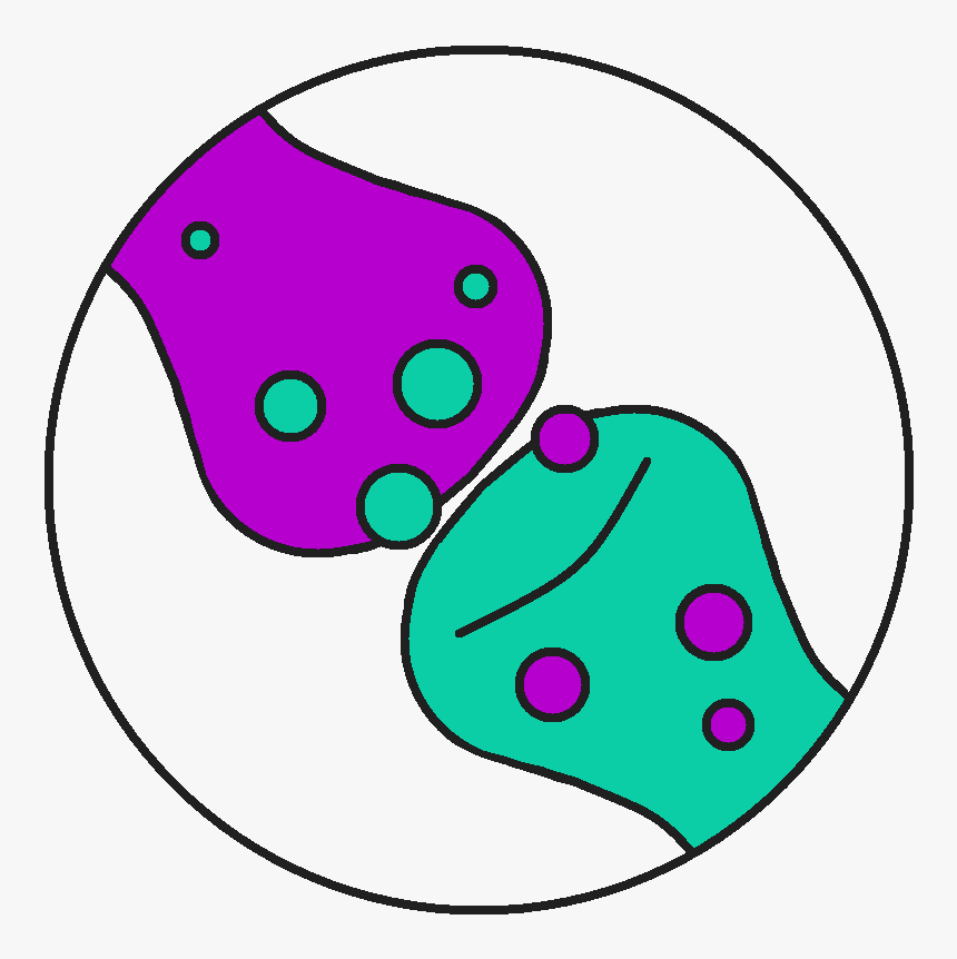 Logo Coloured Lines Purple And Very Dark Grey With, HD Png Download