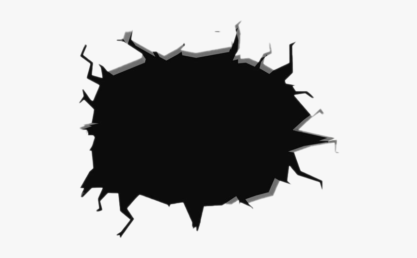 Hole Png Free Download - Crack In Wall Drawing, Transparent Png