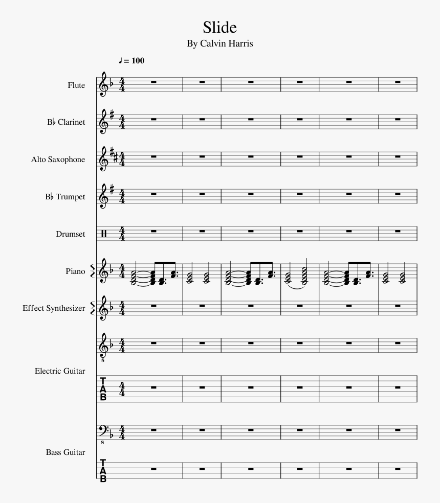 Slide Calvin Harris Piano, HD Png Download