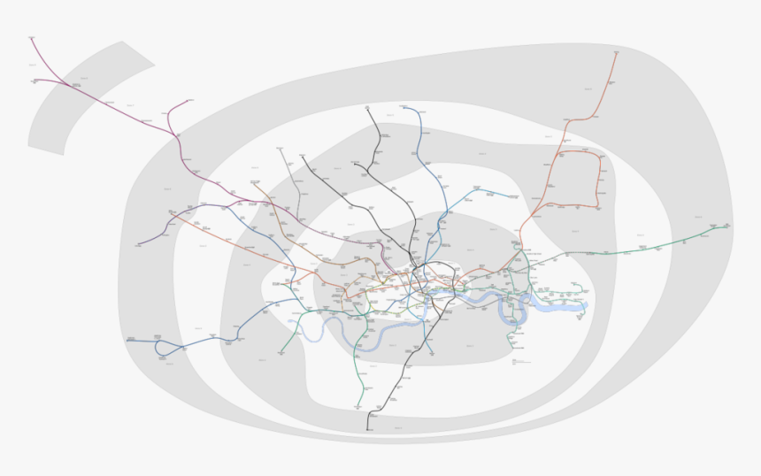 London Underground Map, HD Png Download