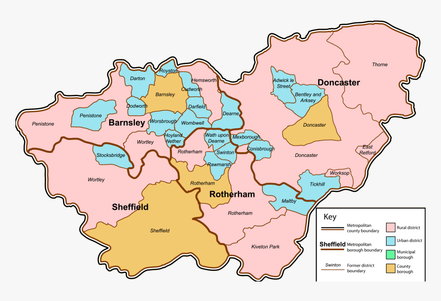 South Yorkshire County - South Yorkshire Police Area, HD Png Download