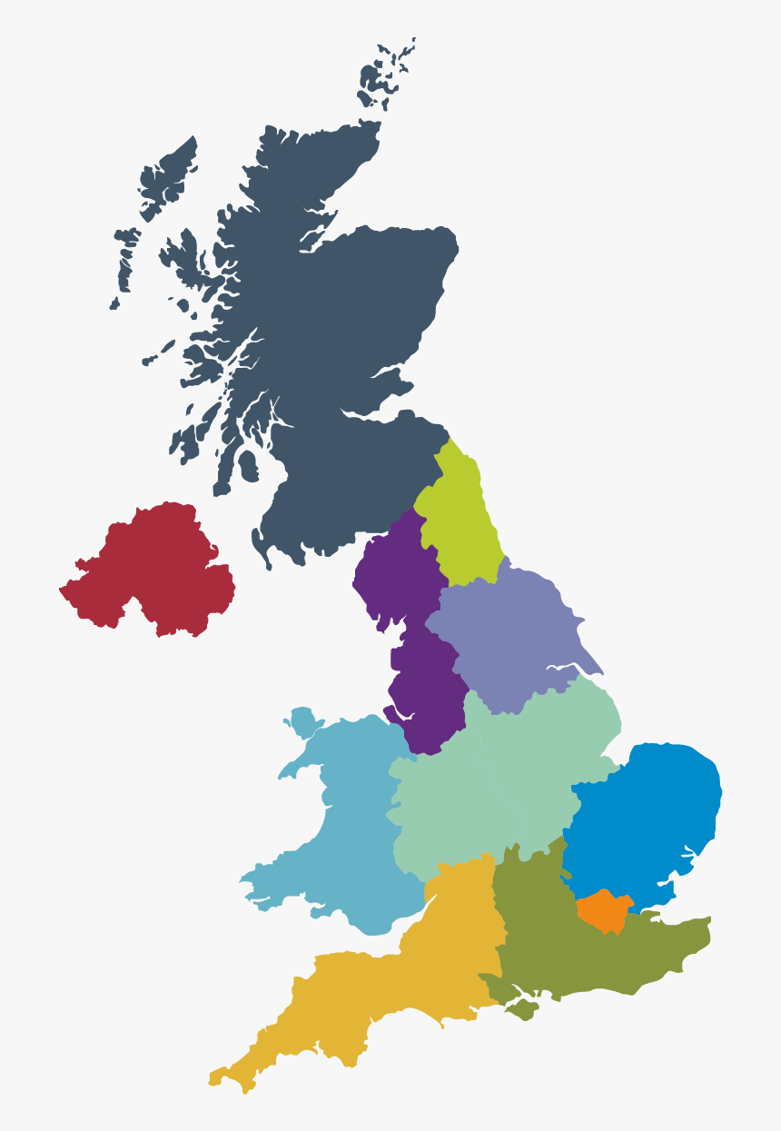 Map Of Uk, HD Png Download