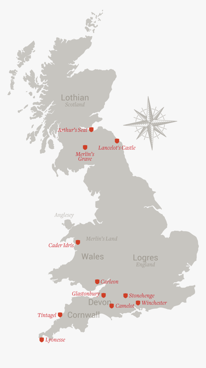 Transparent King Arthur Png - Hard Water Uk Map, Png Download