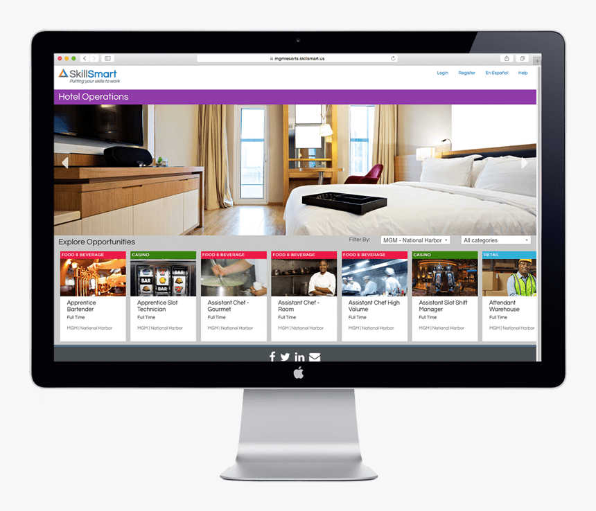 Mgm Springfield S Online Job Portal - Website, HD Png Download