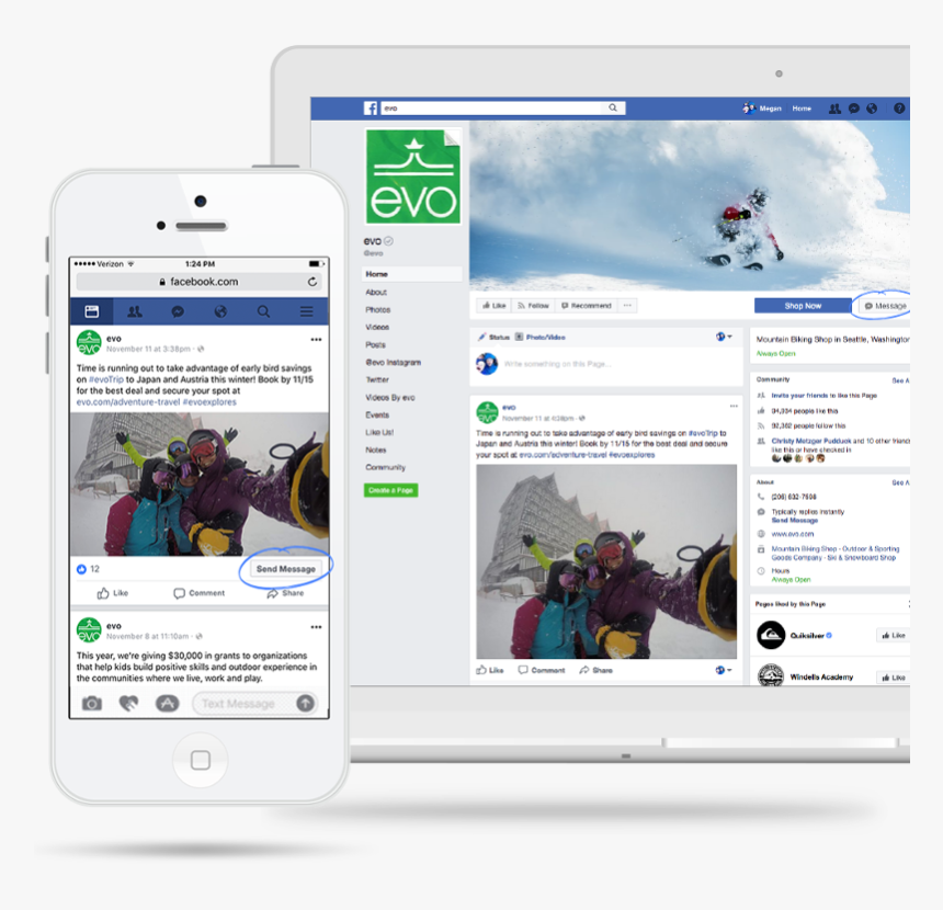 Facebook Messenger Channel Targeting Icon - Evo, HD Png Download