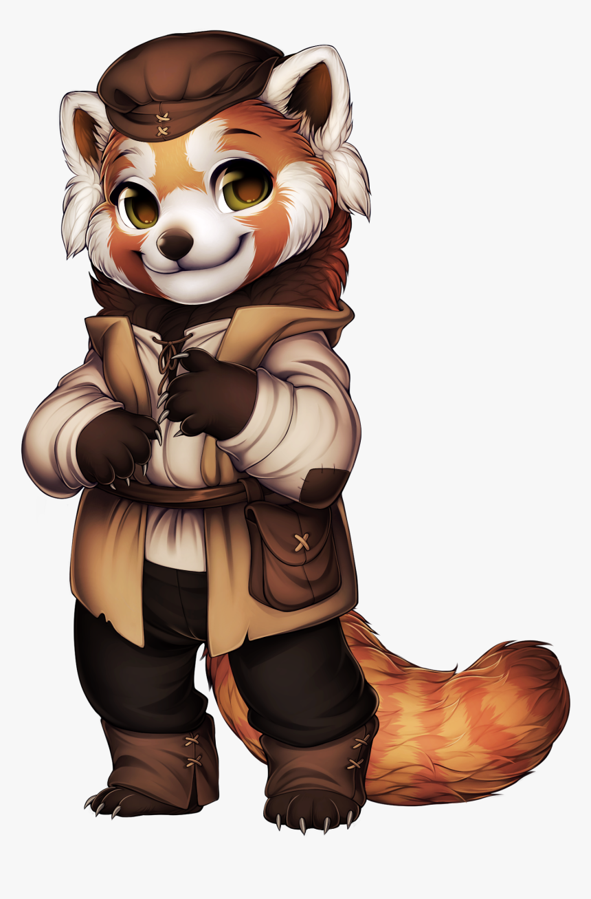 Red Panda Peasant - Red Panda Furvilla, HD Png Download
