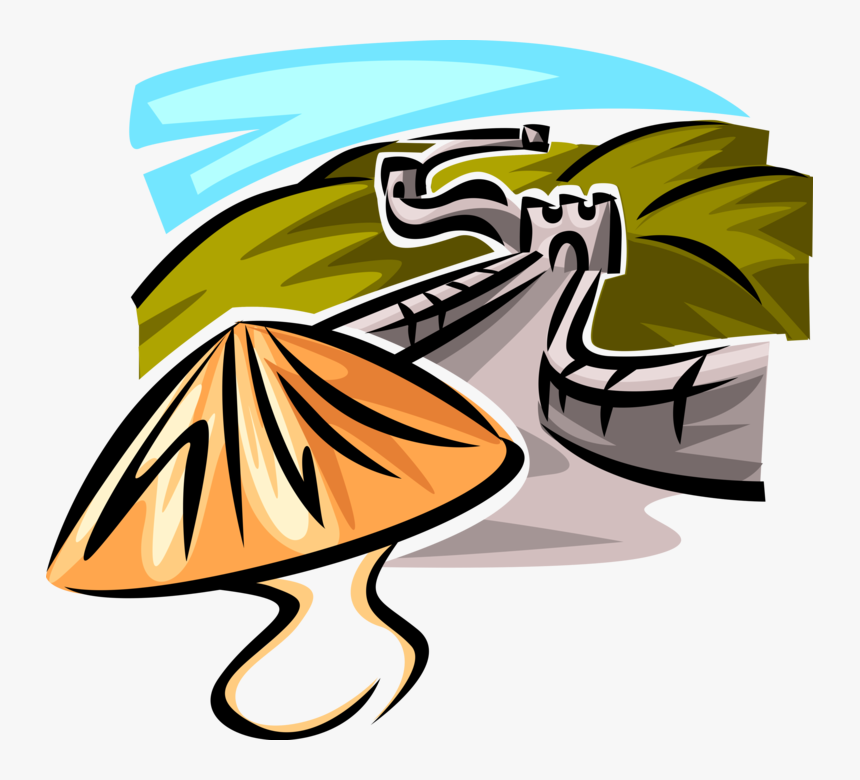 Vector Illustration Of Great Wall Of China Fortification, HD Png Download