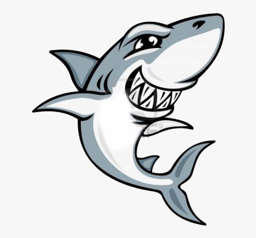 Shark T Shirt Royalty Free Illustration - Shark Cartoon Drawing, HD Png Download