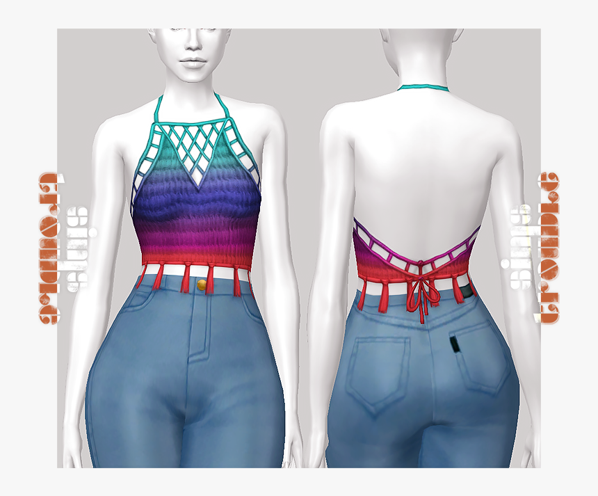 Simstrouble Aleida Top Bgc, HD Png Download