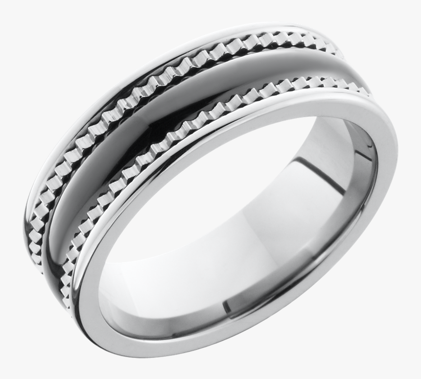 Lashbrook Designs Ceramic Tungsten Band - Men Diamond Chip Wedding Band, HD Png Download