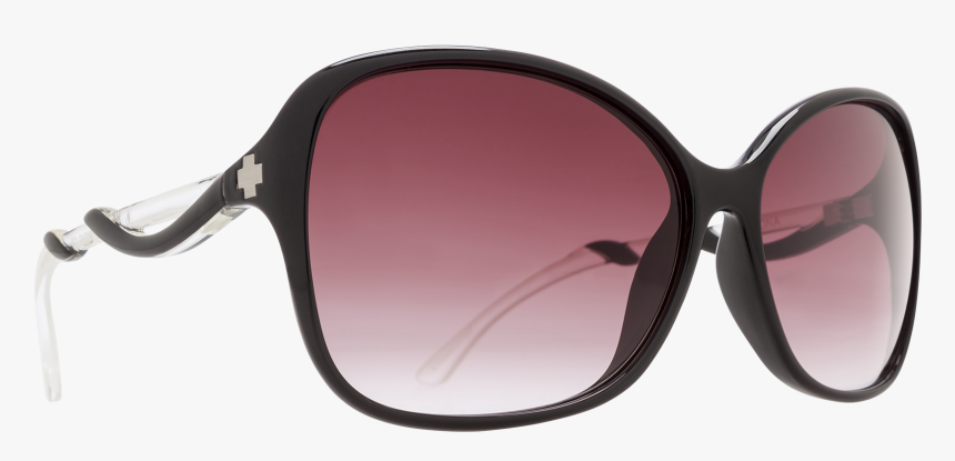 Black With Clear/happy Merlot Fade - Glasses Sun Woman Png, Transparent Png