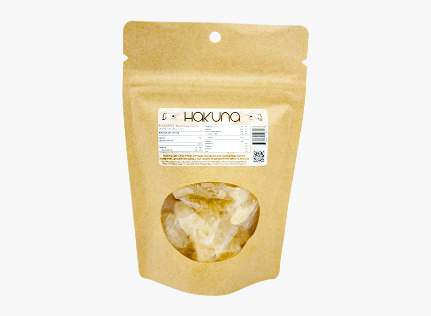 Dried Pineapple Chucks Back Packaging - Paper Bag, HD Png Download
