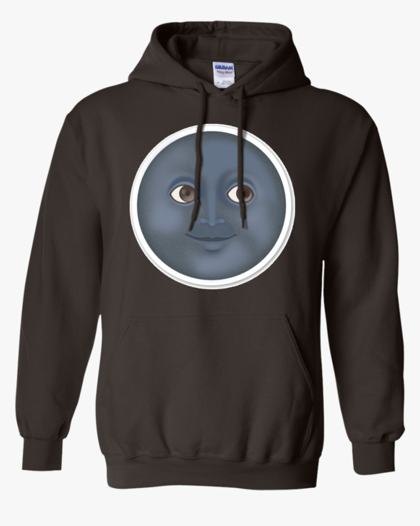 Moon Emoji T-shirt Face Sun Stars Space Sky Dark Night - Hoodie, HD Png Download