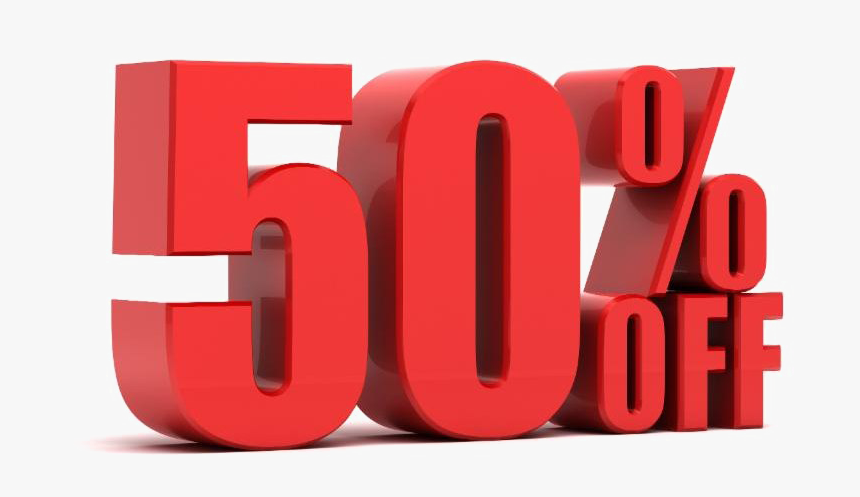 50 Percent Off Png Background Image - 50 Off Sale Png, Transparent Png