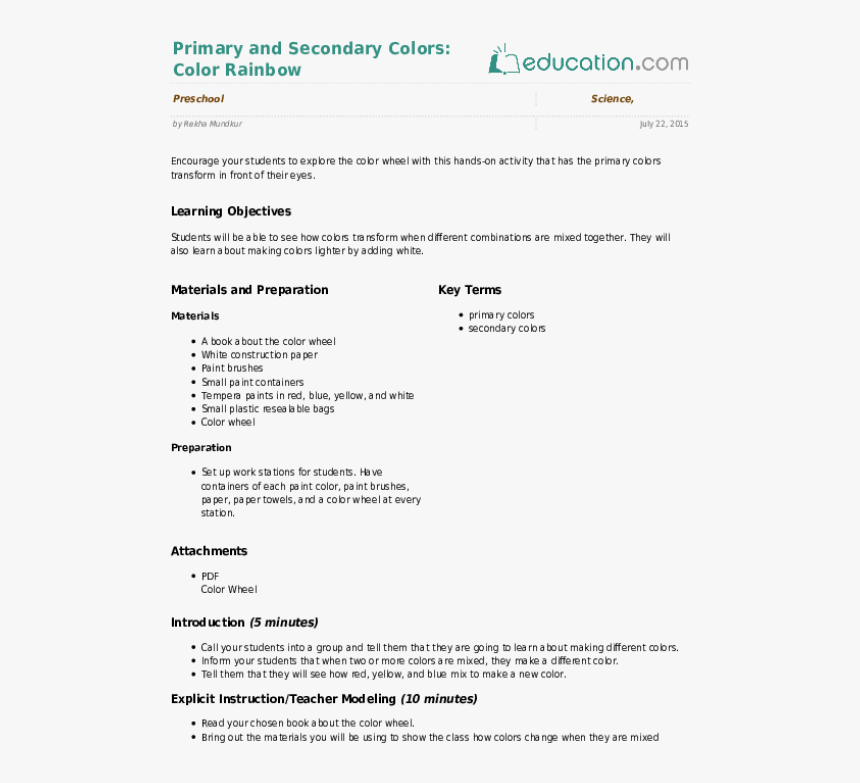Primary And Secondary Colors - Normal Lvot Diameter, HD Png Download