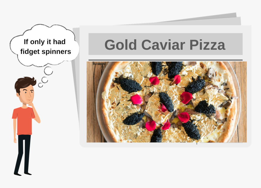 Industry Kitchen Gold And Caviar Pizza, HD Png Download