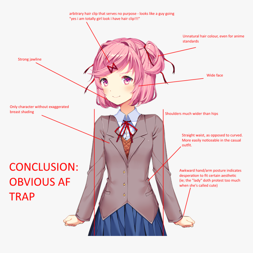 Natsuki Is A Trap, HD Png Download
