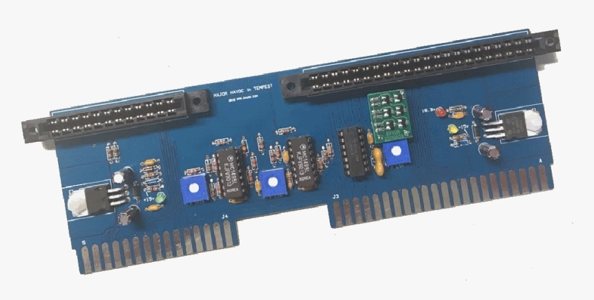 Tempest To Major Havoc Conversion Pcb - Microcontroller, HD Png Download