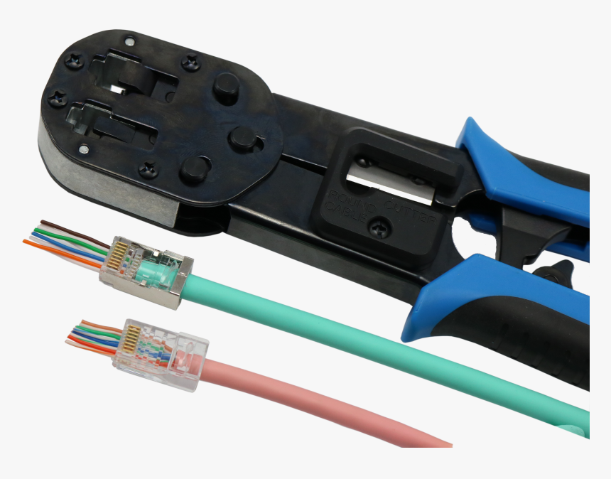 Cat6 Utp Easy Rj45 Connector - Head Wire Plug Png, Transparent Png