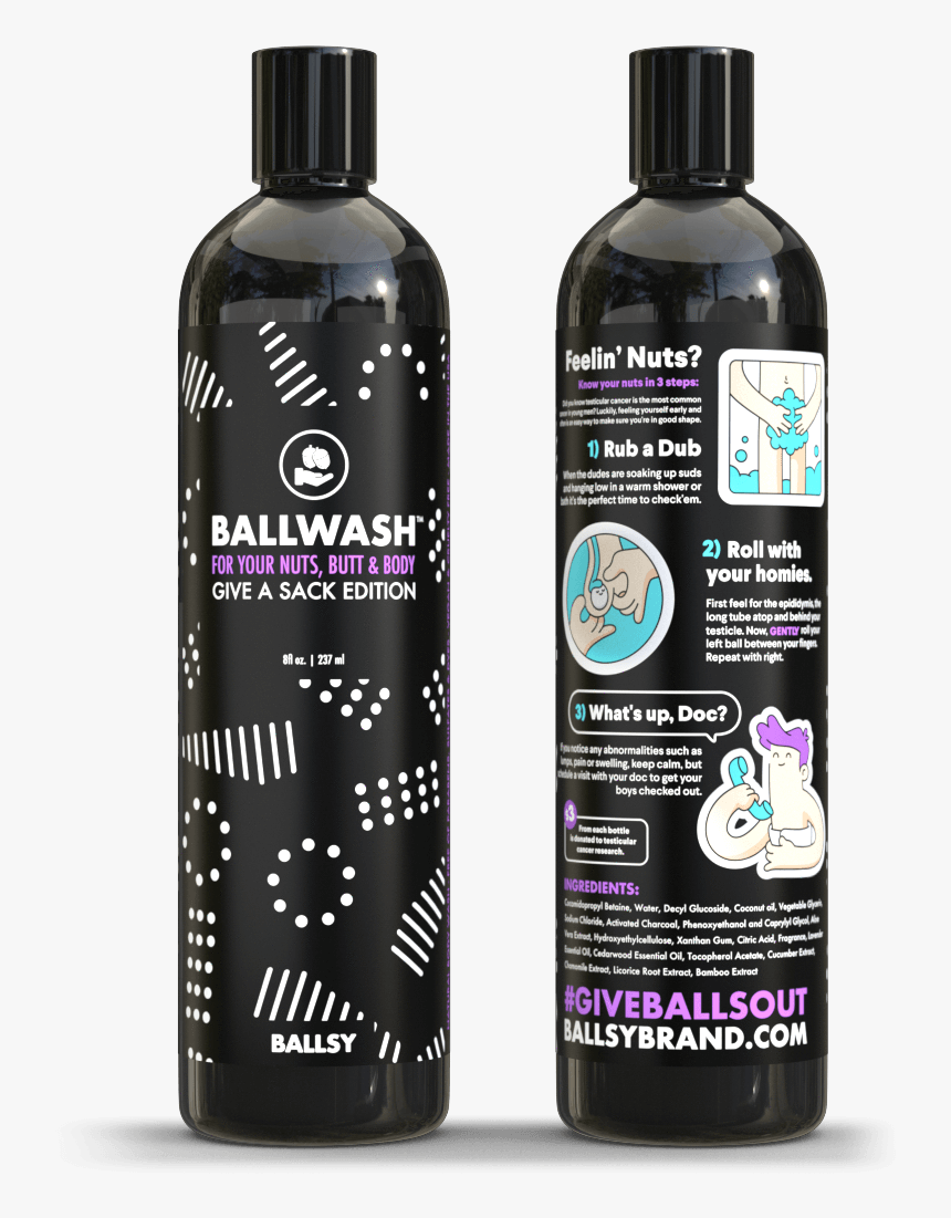 Give A Sack Charity Ballwash 
 Class - Mens Ball Wash Bath Products, HD Png Download