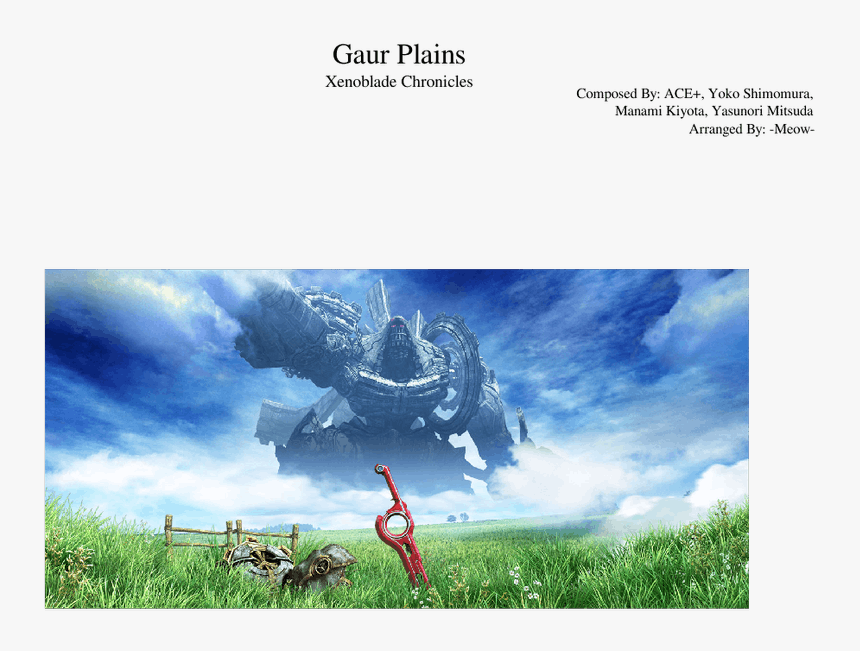 Xenoblade Chronicles Art, HD Png Download