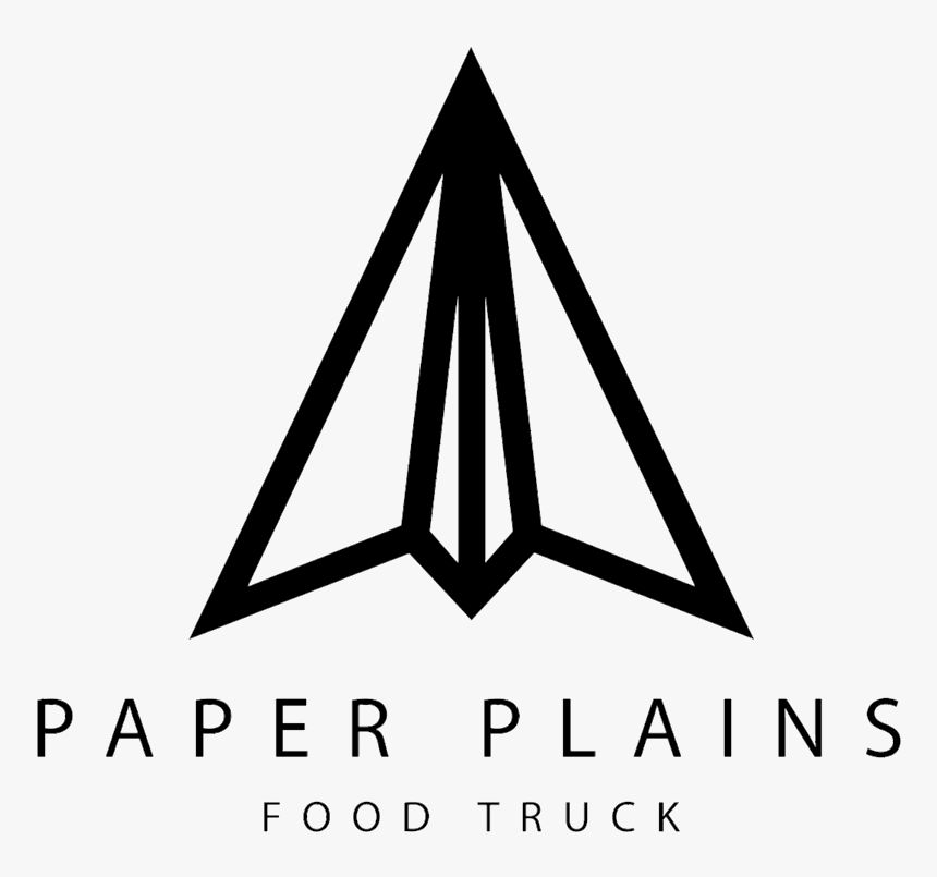 Paper Plains Black Logo - Paper Plains Food Truck, HD Png Download