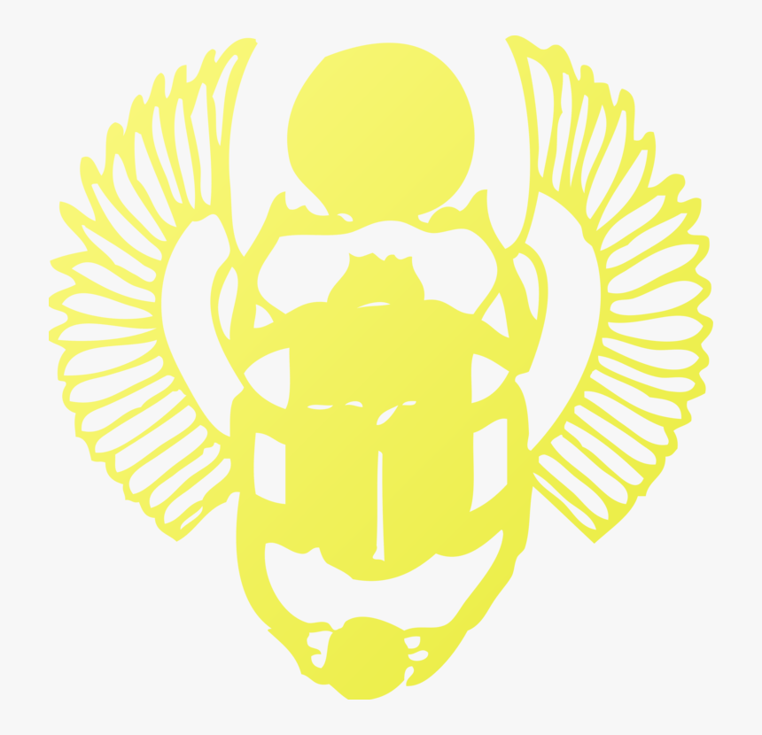 Line Art,head,symmetry - Old Egypt Golden Symbol, HD Png Download