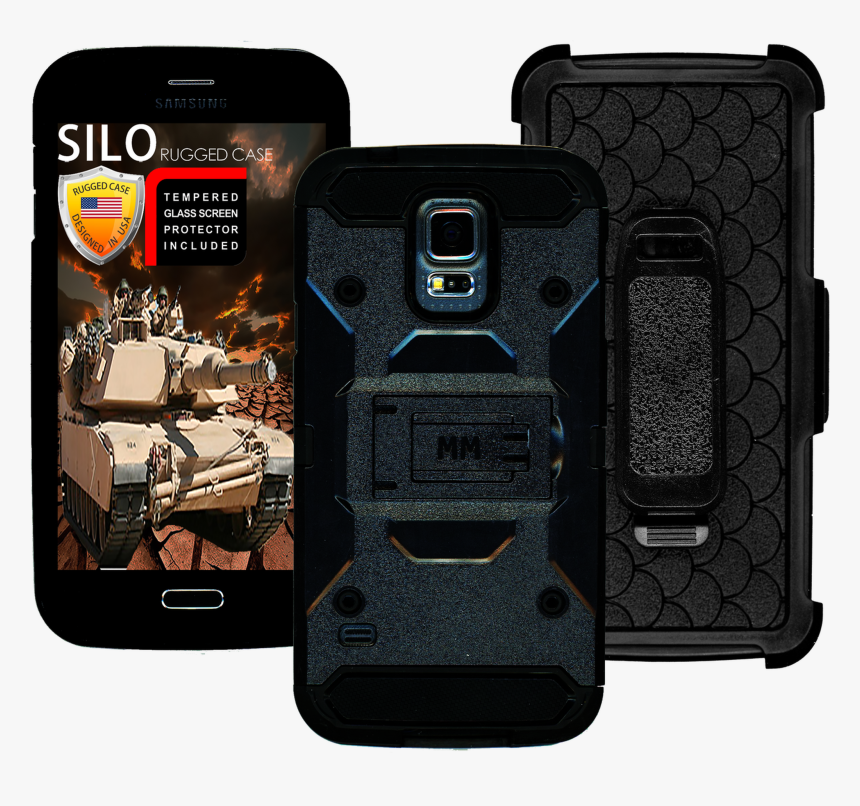Samsung Galaxy S5 Mm Silo Rugged Case Black, HD Png Download