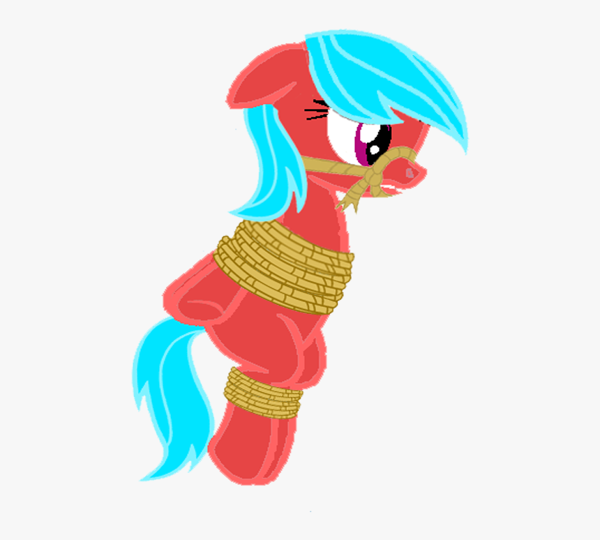 Soupcanz, Bondage, Gag, Rope, Rope Gag, Safe, Solo, - Cartoon, HD Png Download