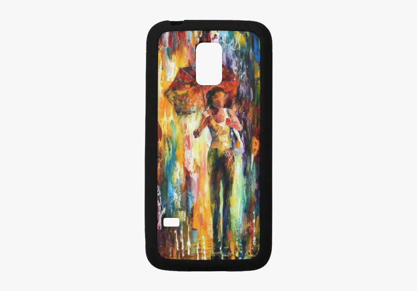 Girl Holding Umbrella I Rainy Day Paint Rubber Case - Iphone, HD Png Download