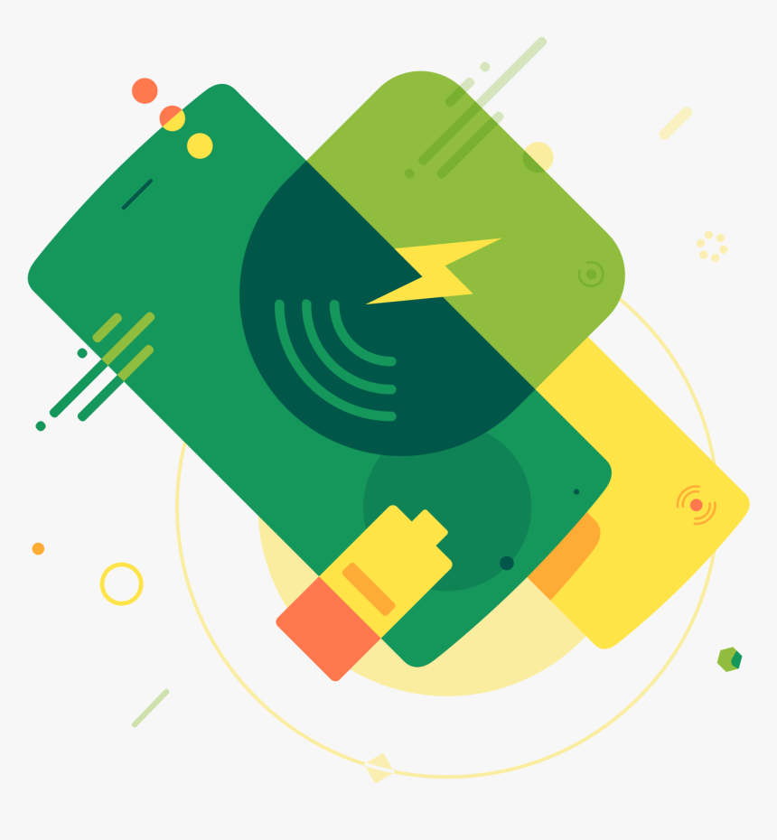 Wireless Phone Charger Illustration Png, Transparent Png
