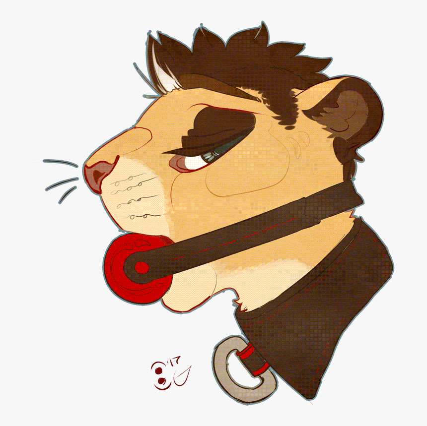 Collar Gag Ych - Fur Affinity Dog Gagged, HD Png Download