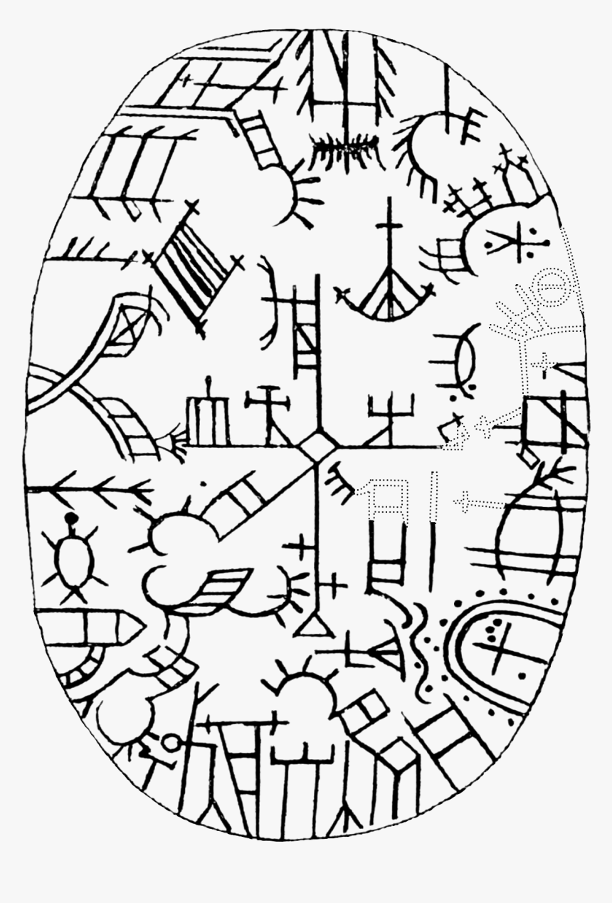 Sámi Mythology Shaman Drum Samisk Mytologi Schamantrumma - Shaman Drum Sami, HD Png Download