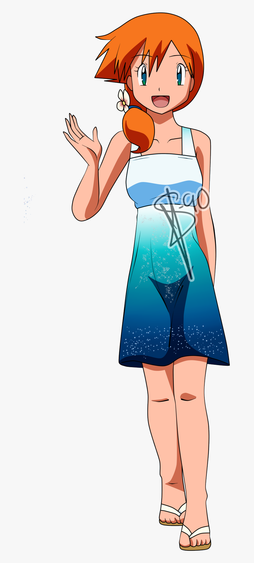 Art,fictional Character,style - Grown Up Misty Pokemon, HD Png Download