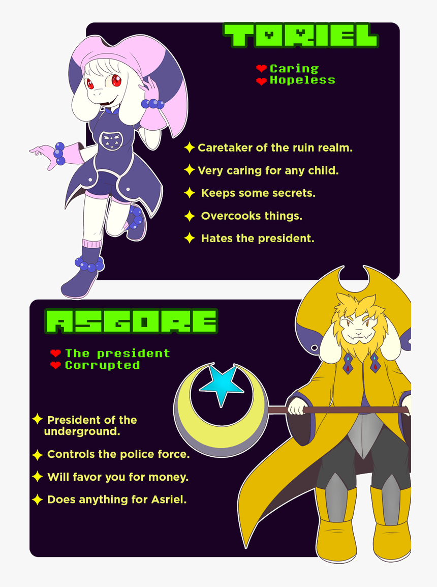 Underchaser Toriel And Asgore - Cartoon, HD Png Download