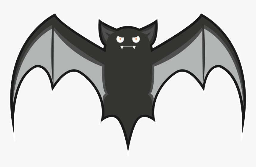 Transparent Cute Halloween Bat Clipart - Cartoon, HD Png Download