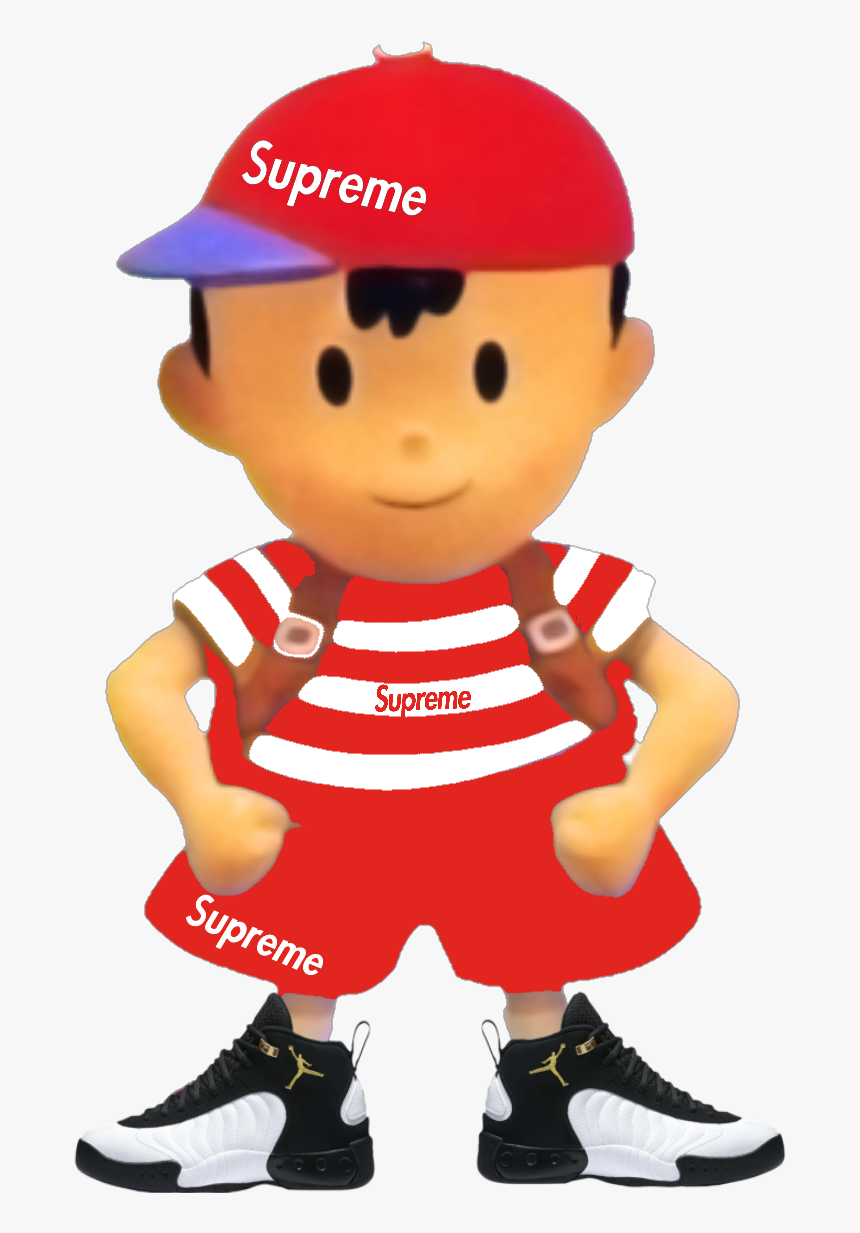 #earthbound #ness #supreme #painandsuffering #jordans - Ness Earthbound Logo, HD Png Download