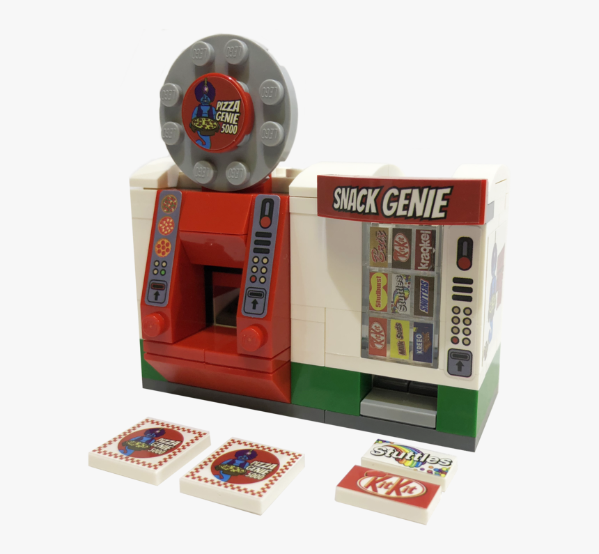 Brick Loot Exclusive Build Pizza Genie Vending Machine - Playset, HD Png Download