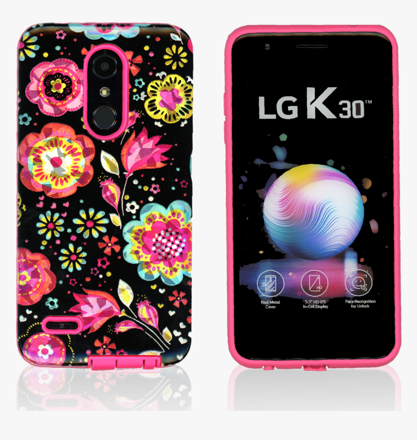 Lg K30 Mm Fancy Design Black Flora, HD Png Download