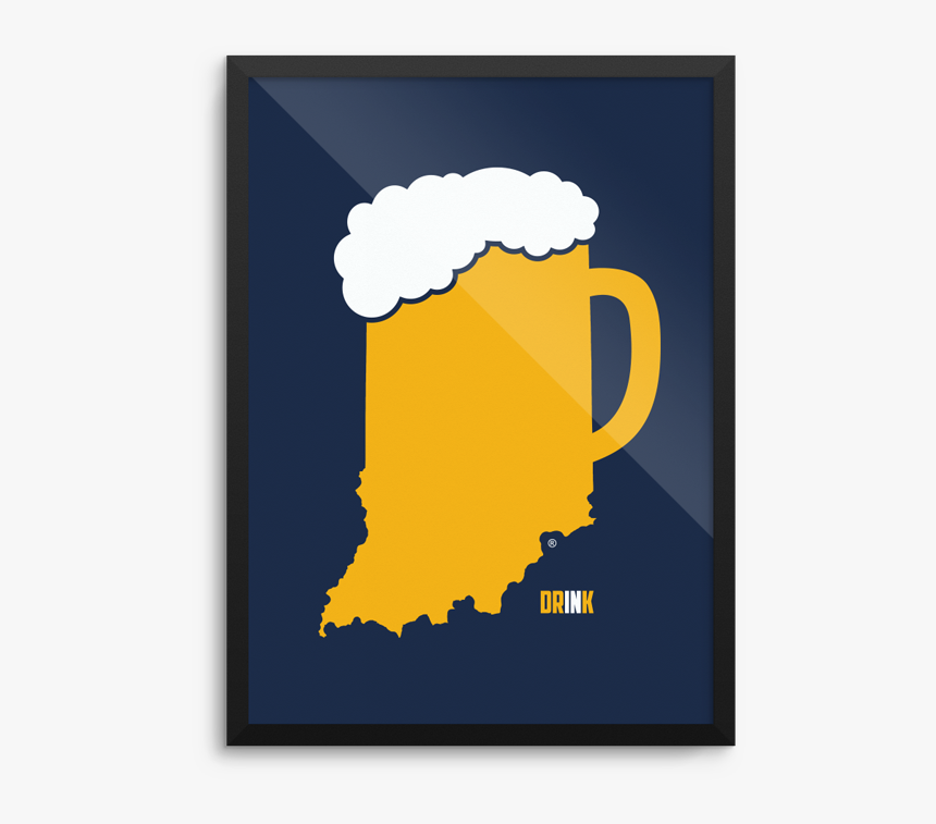 Drink Indiana Poster 
 Data-large Image //cdn - Illustration, HD Png Download