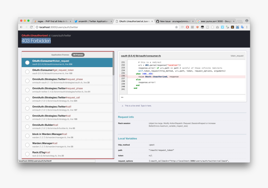 Image - Rails Better Errors, HD Png Download