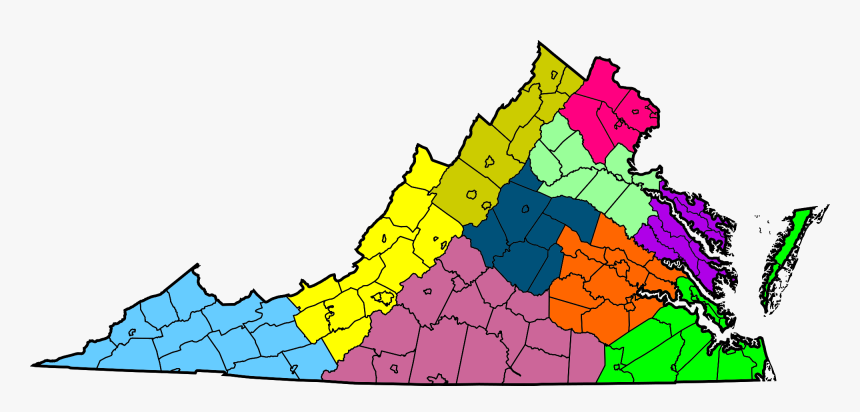 Virginia Regions - Libertarian Party Of Virginia, HD Png Download