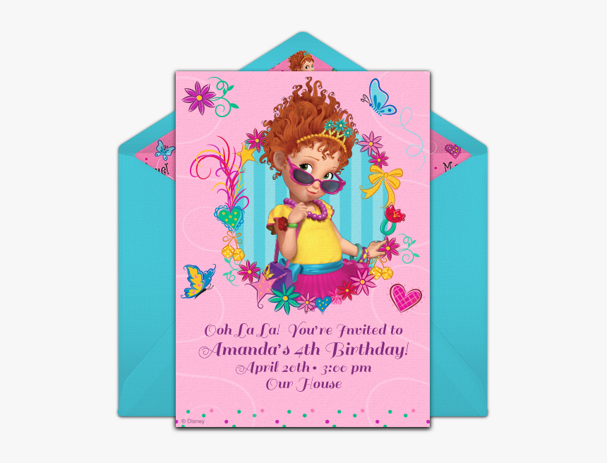 Fancy Nancy Birthday Invitation, HD Png Download