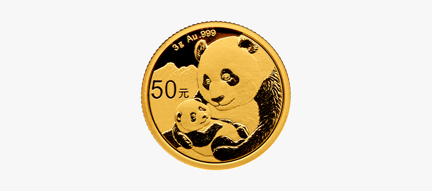 2019 3 Gram Chinese Gold Panda Obverse - Panda Gold Coin 2019, HD Png Download