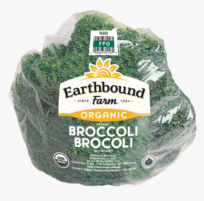 Fresh Organic Broccoli - Earthbound Farm Organic Broccoli, HD Png Download