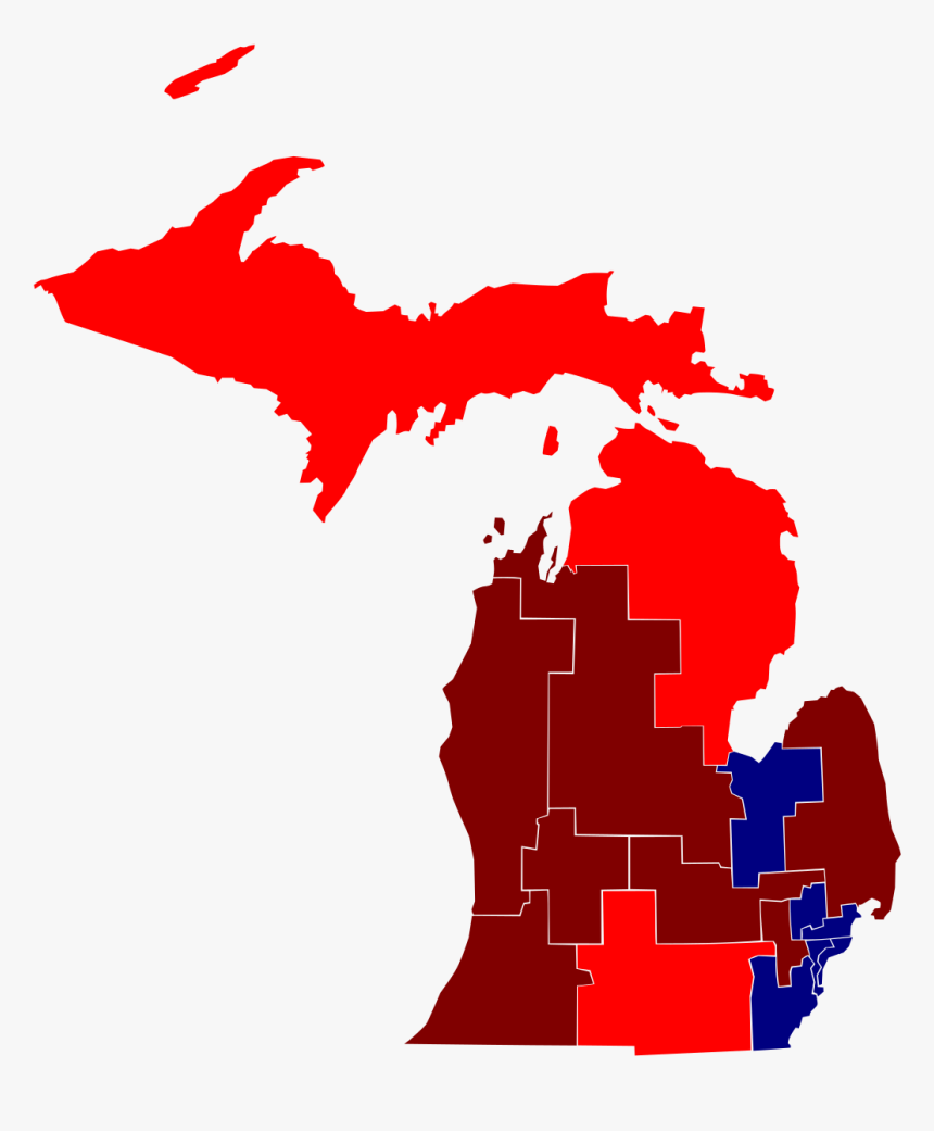 Michigan Map, HD Png Download