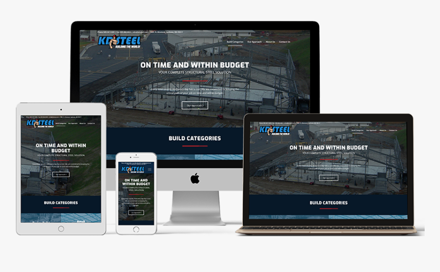 Kd Steel Website On A Phone, Laptop, Ipad - Gadget, HD Png Download